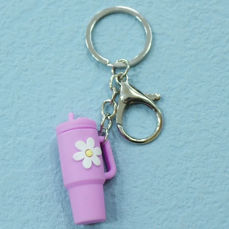 Cartoon Style Floral Soft Glue Unisex Cup Ornaments