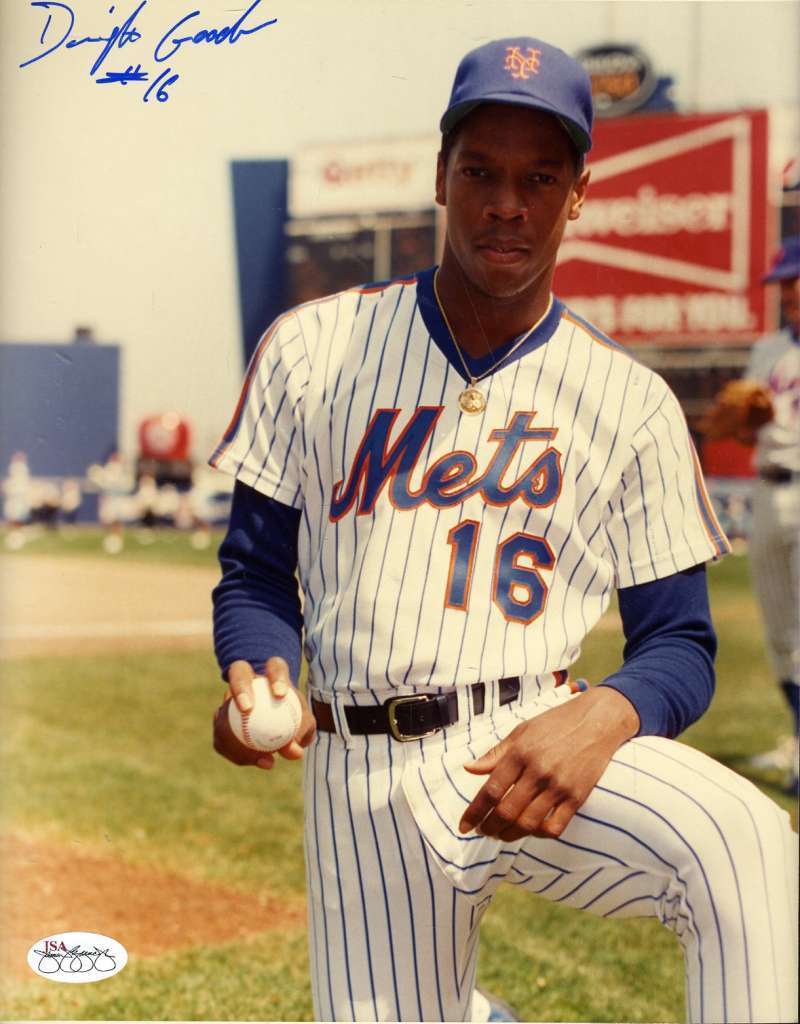 Dwight Gooden Original 1/1 Signed 8x10 Photo Poster painting Jsa Cert Sticker Authentic Autograp