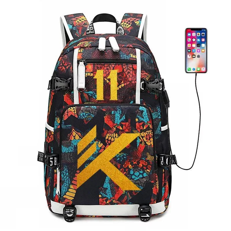 Buzzdaisy Golden State  Basketball Warriors #4 USB Charging Backpack School NoteBook Laptop Travel Bags