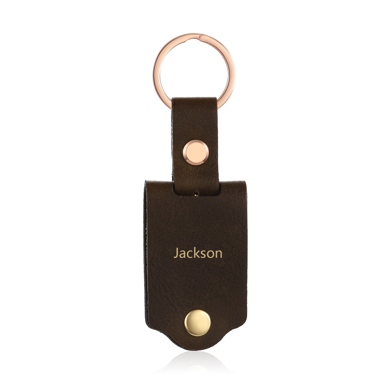 Personalised Photo & Name Keychain Custom Leather Keychain Gifts for Him/Her-Jessemade AU
