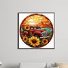 Diamond Painting -DIY Round Drill Sunflower Car