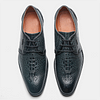 Men's Business Casual Lace-up Crocodile Leather Derby Shoes -Dress Shoes