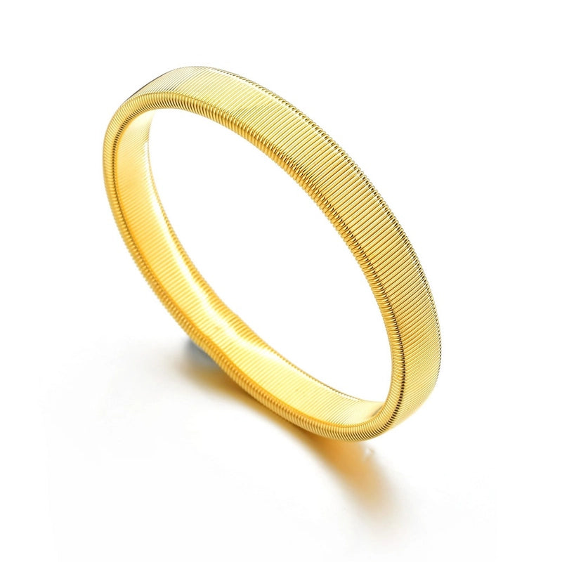 Hip-Hop Solid Color Alloy Plating Men’S Bangle