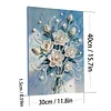 DIY Pearl Painting Romantic Bouquet with Frame for Home Wall Decor(30x40cm)