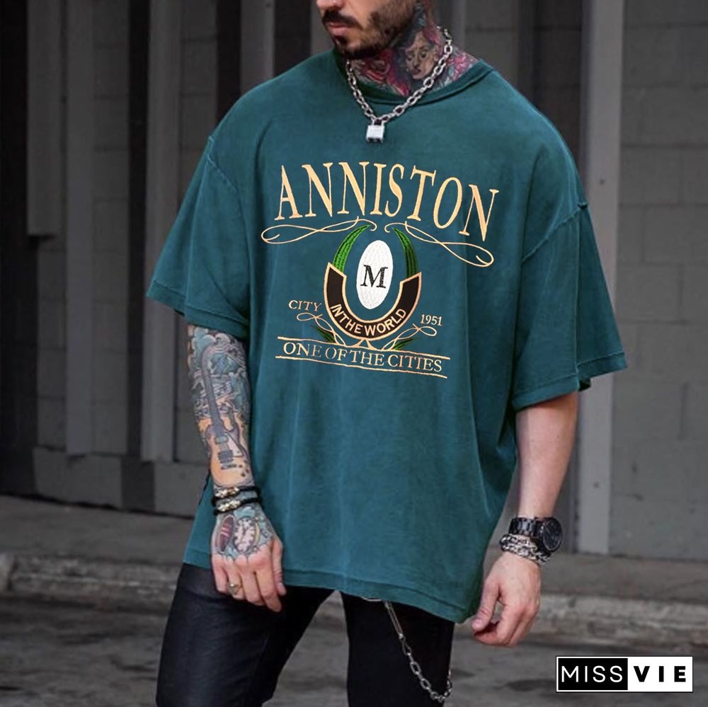 Retro Oversized Anniston Men's T-Shirt