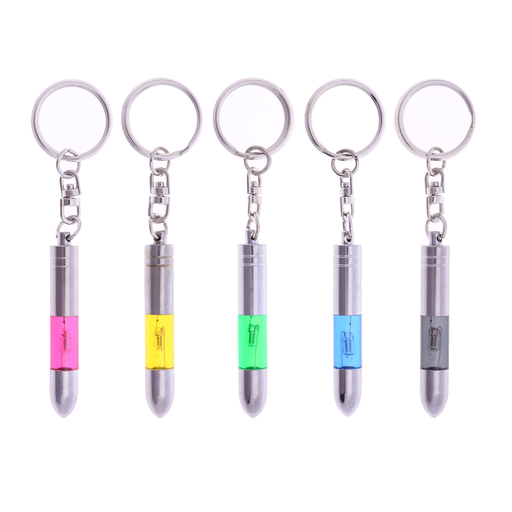 

Mini Portable Anti Static Bullet Shape Keychain Car Accessory Key Ring Tool, Black, 501 Original