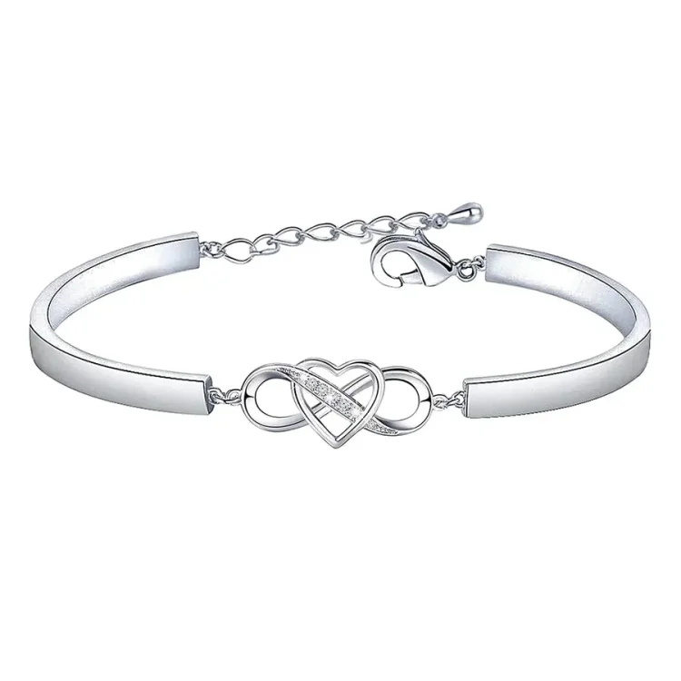 For Granddaughter - Love You Forever & Always Infinity Heart Bracelet