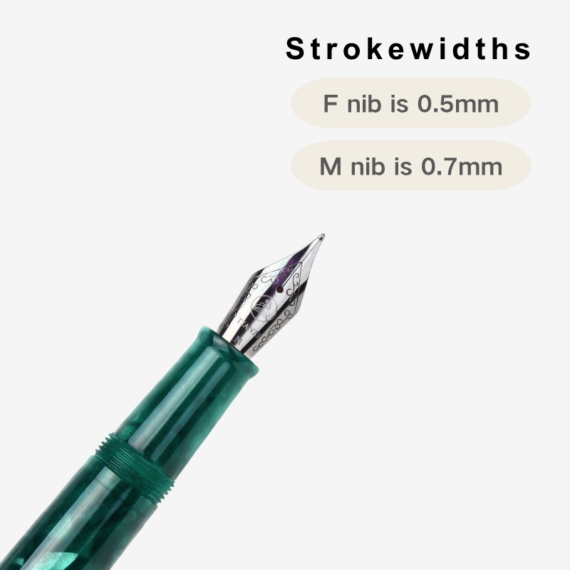 TIANZI T01 Piston-filling Fountain Pen in Darkgreen_Nib