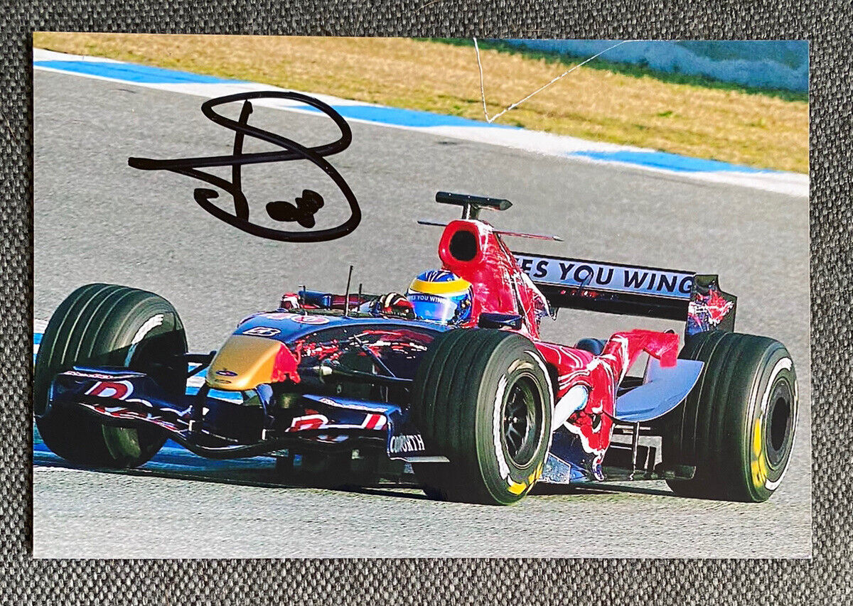 Sébastien Bourdais Autograph On Photo Poster painting 3 7/8x5 7/8in Autographed