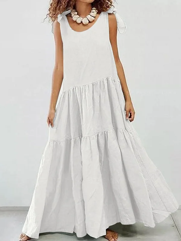 Women's Dresses Sling Round Neck Bohemian Sleeveless Dress