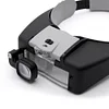 Hands Free Magnifier Adjustable Headband Lluminated Magnifier for Reading Repair