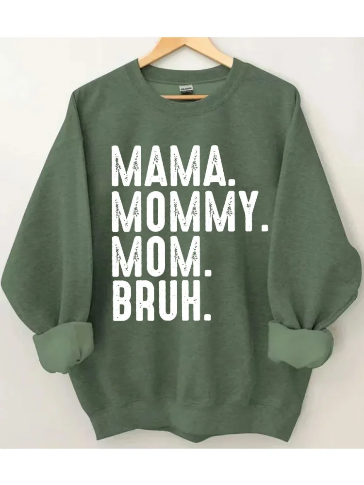 VChics Women's Ma Mama Mom Bruh Sweatshirt