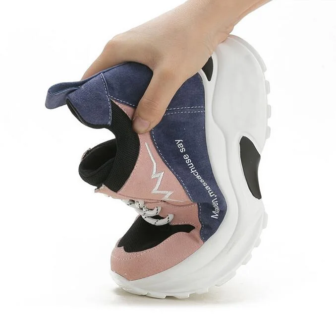 Women Vulcanize Shoes Women Sneakers Spring Autumn Fashion Ladies Causal Shoes Woman Leather Platform Shoes Female Sneakers W04