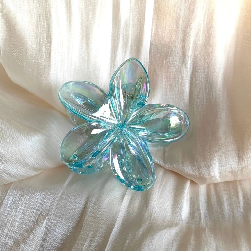 Egg Flower Hairpin Transparent AB Color Grab Hair Shark Clip Gradient Hair Grab Advanced Hair Accessories