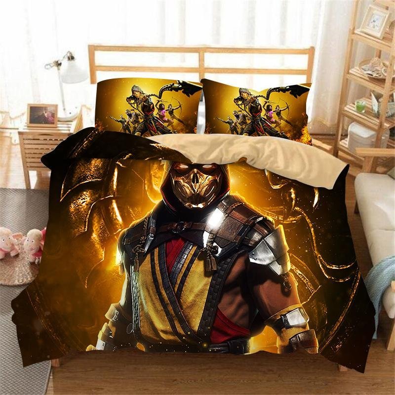 Mortal Kombat Bedding Set Quilt Cover Pillowcase