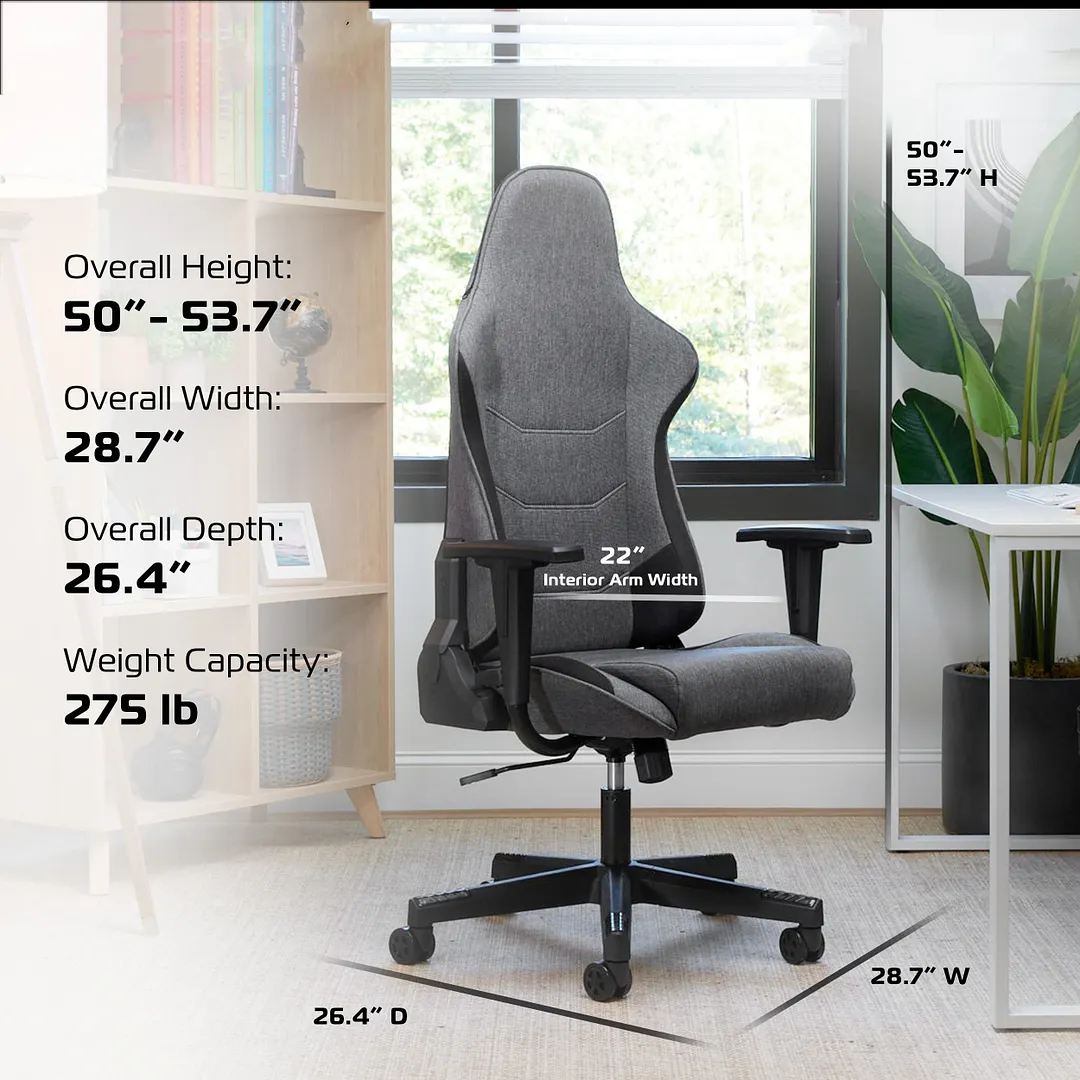 Ergonomic office chair with integrated headrest