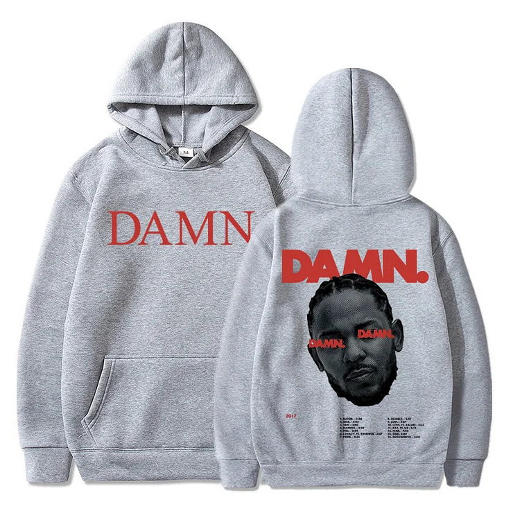 Rapper Kendrick Lamar Hoodies Music Album Poster Print Sweatshirt Hip Hop Hoodie Streetwear at Hiphopee