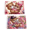 2 Pack Love Bear DIY Diamond Art Spiral Notebook Kit 80 Pages No Lines