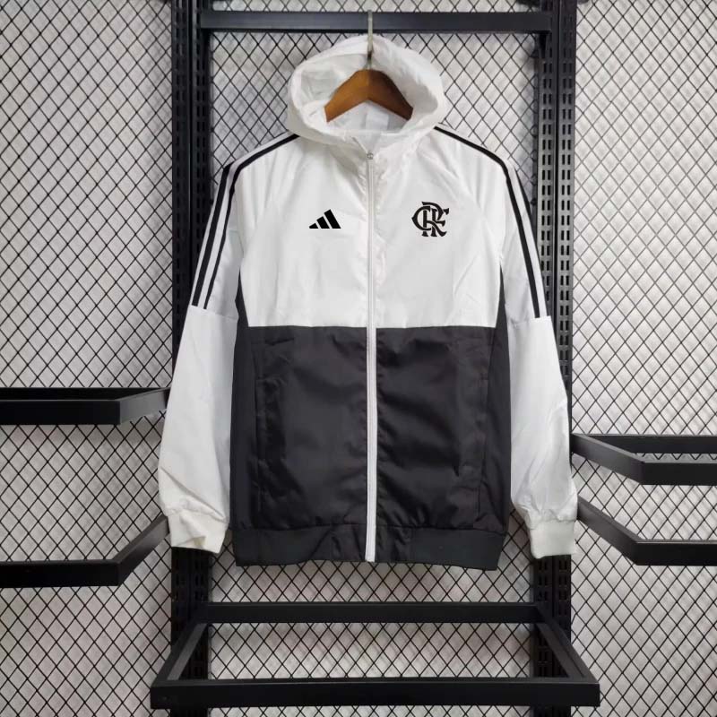 2024-2025 Flamengo black white windbreakerFootball Shirt 1:1 Thai Quality- Maxi Kit