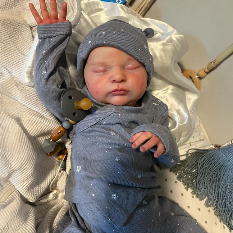 20" Handmade Lifelike Reborn Brown Hair Baby Girl Named Leian：Realistic Reborn Baby Dolls By Rsgdolls®