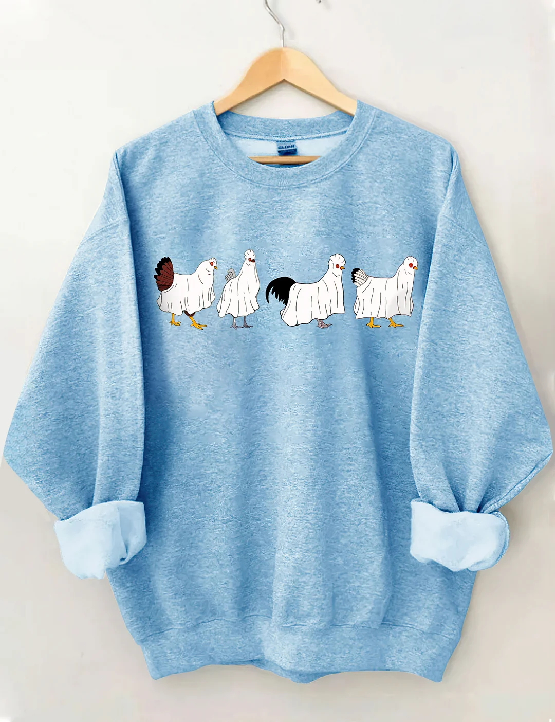 Halloween Ghost Chicken Sweatshirt