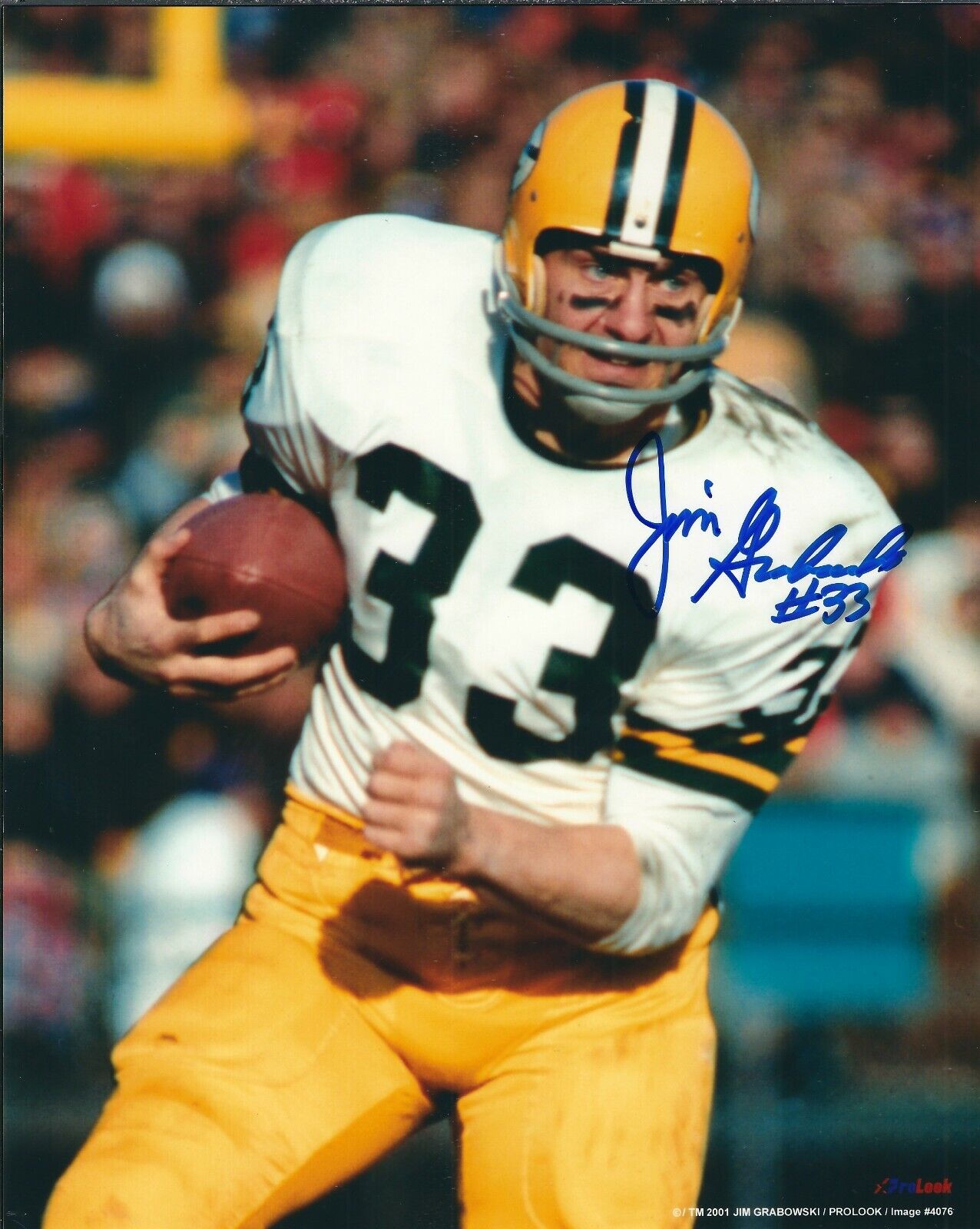 Signed 8x10 JIM GRABOWSKI Green Bay Packers Autographed Photo Poster painting - w/COA