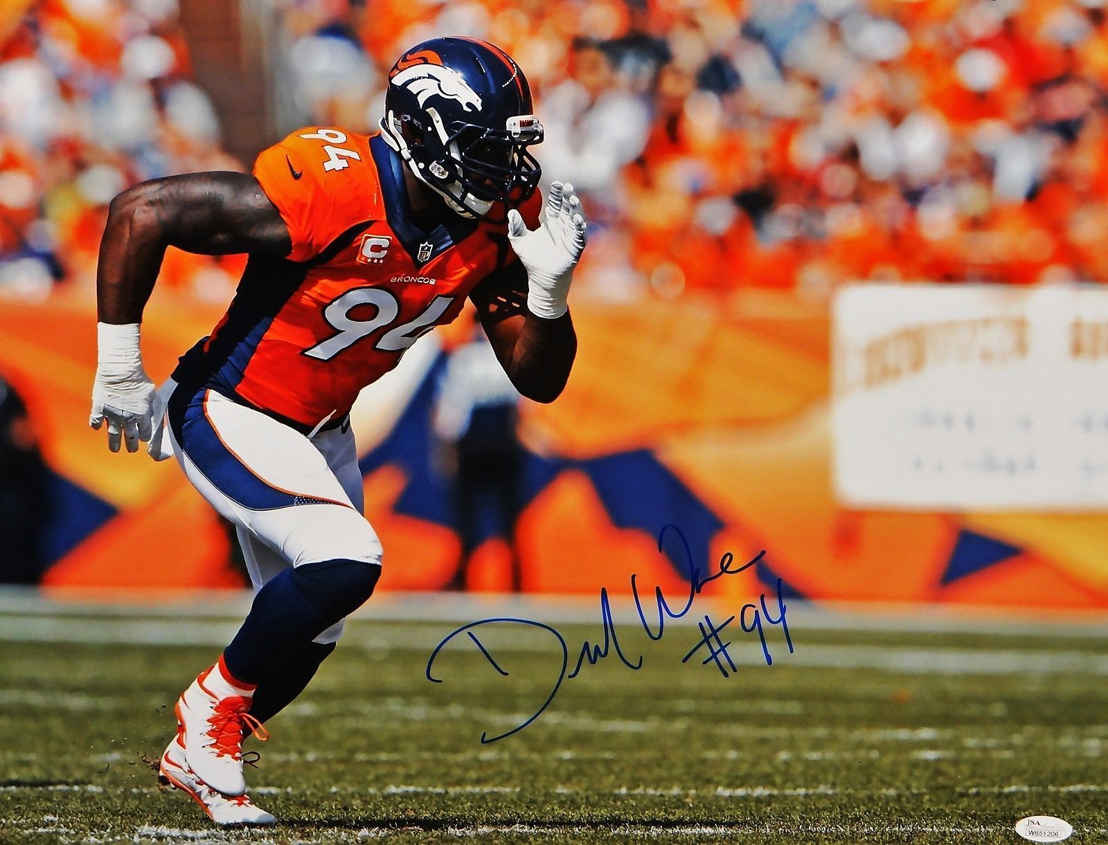 DeMarcus Ware Signed/ Autographed 16x20 Pass Rush Photo Poster painting- JSA W Authenticated