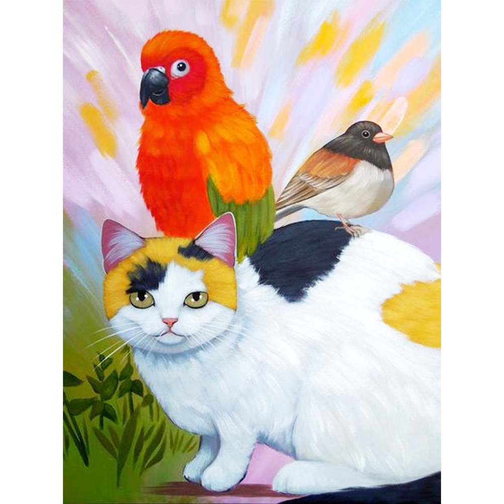

Cat - Round Drill Diamond Painting - 30*40CM, 501 Original