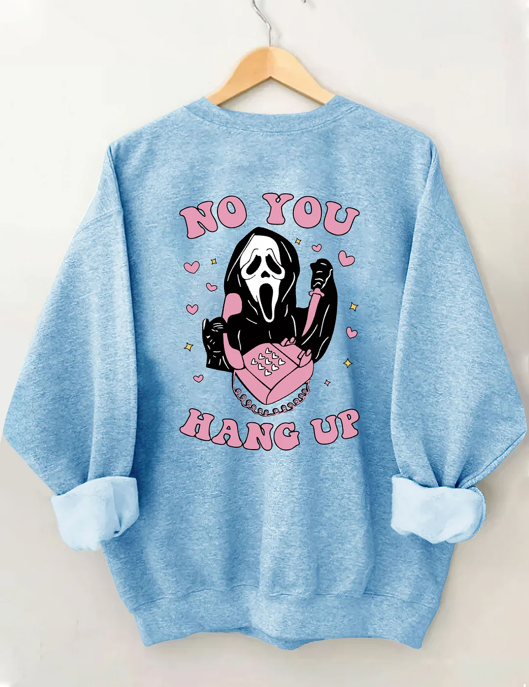 No You Hang Up Ghost Face Sweatshirt