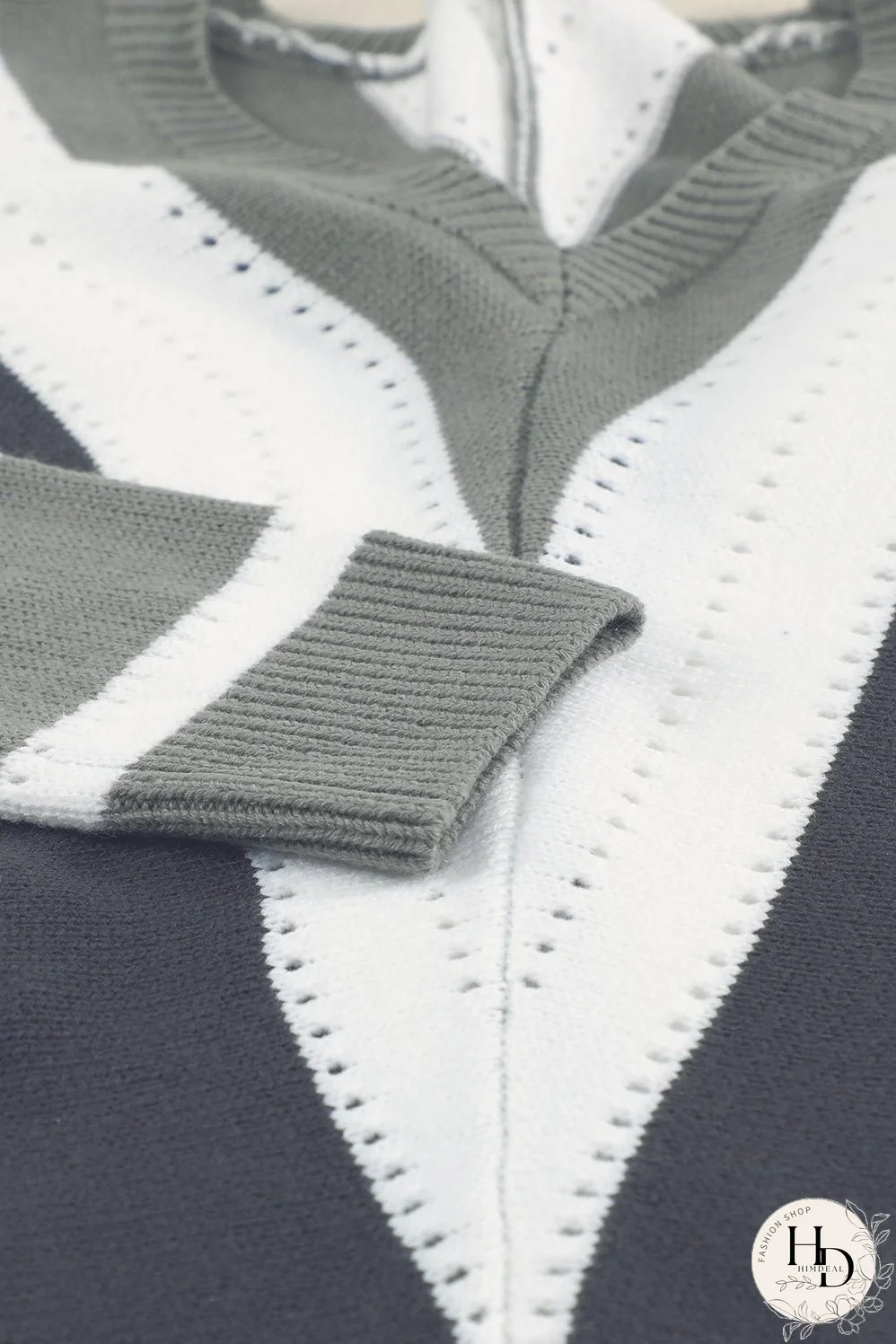 Trendy V-Neck Long Sleeve Top