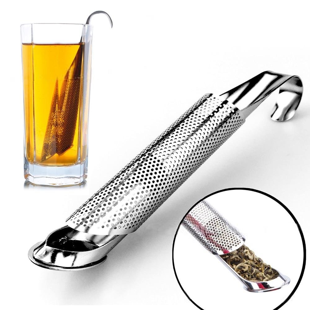 Silver Pipe Stainless Steel Tea Infuser Filter
