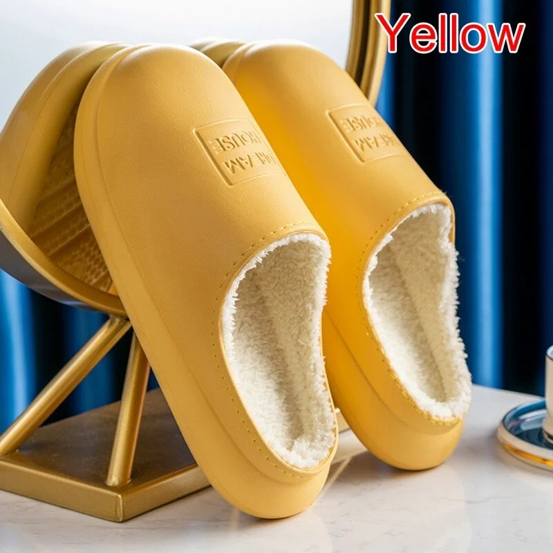 Women Slippers 2021 Waterproof Non-Slip Warm Flats Plush Home Shoes Women's Autumn Shoes Comfor Slip-On Indoor Women's Shoes