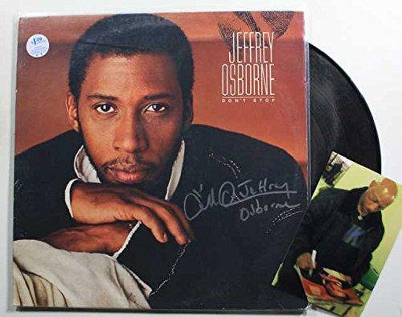 Jeffrey Osborne Signed Autographed Don't Stop