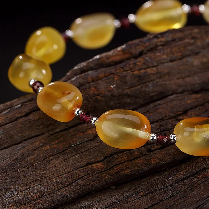 Amber Turquoise Garnet Confidence Focus Bracelet