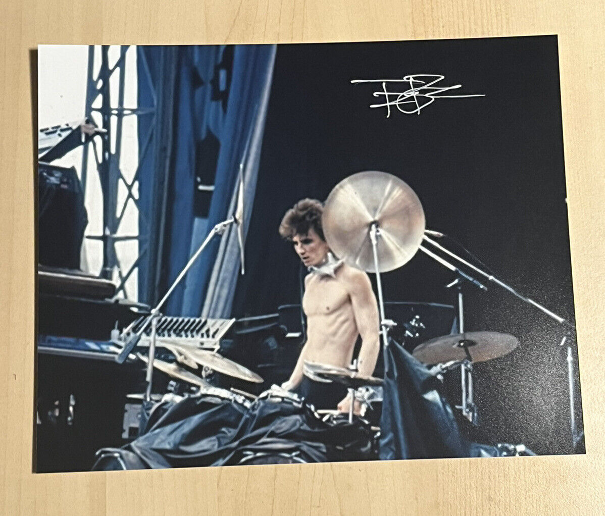 TERRY BOZZIO SIGNED 8x10 Photo Poster painting AUTOGRAPHED LEGENDARY ZAPPA DRUMMER COA