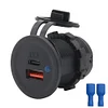DC 10-28V Car USB Charger Socket Fast Charging PD Type C + QC 3.0 Power Outlet
