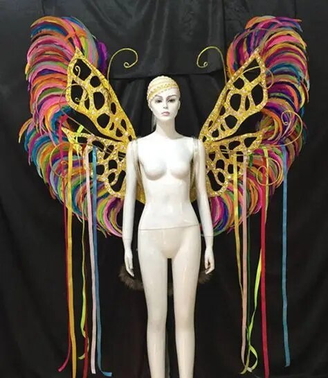 VCshoes Brazil Rio Spanish Cuba Santiago Havana Venice Dionysia Carnival Float Mask Dress Masque Ball Costume Samba Plumage Plume Headd