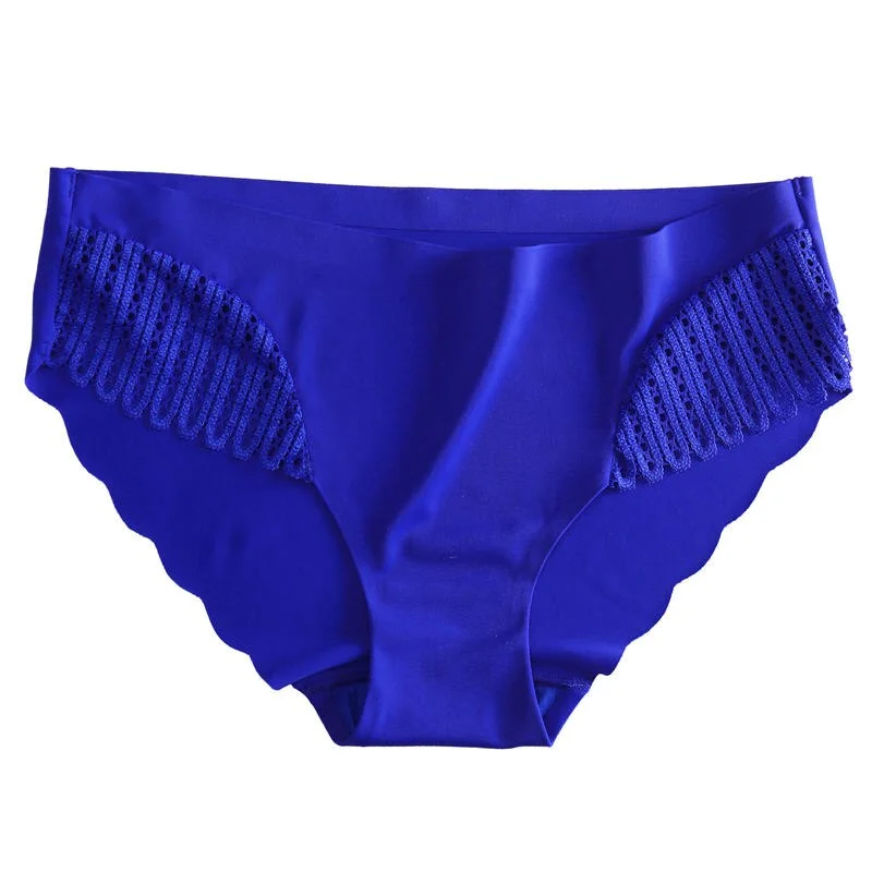 S-XL Women Panties Sexy Seamless Briefs Underwear Lace Panties  Female Underpants Intimate Lingerie 6 Solid Color Hollow Pantys