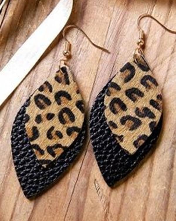 Leopard Print Earrings