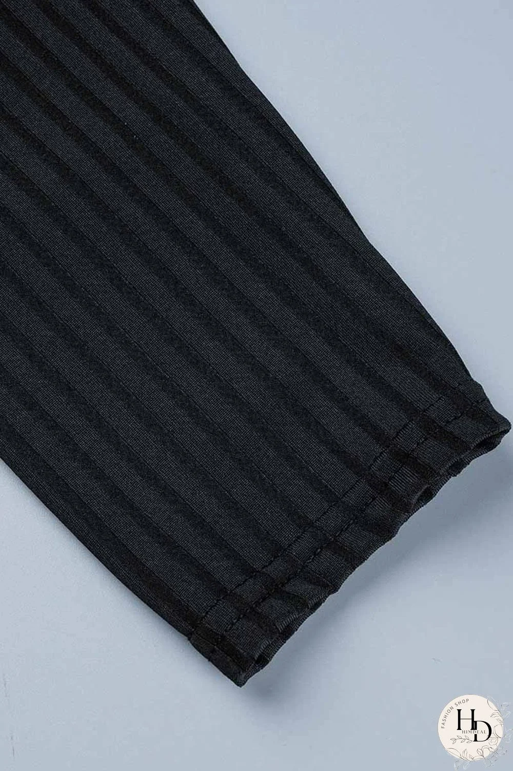 Black Casual Print Patchwork Long Sleeve Three Pieces