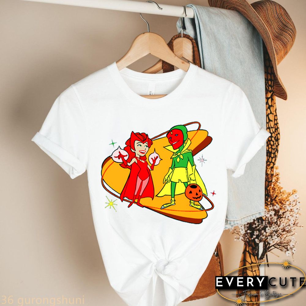 Wandavision Shirt StreetwearT-shirt Graphic Print Women clothes female clothing harajuku