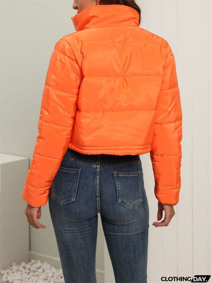 Winter Fashionable Women's Warm Crop Down Coats