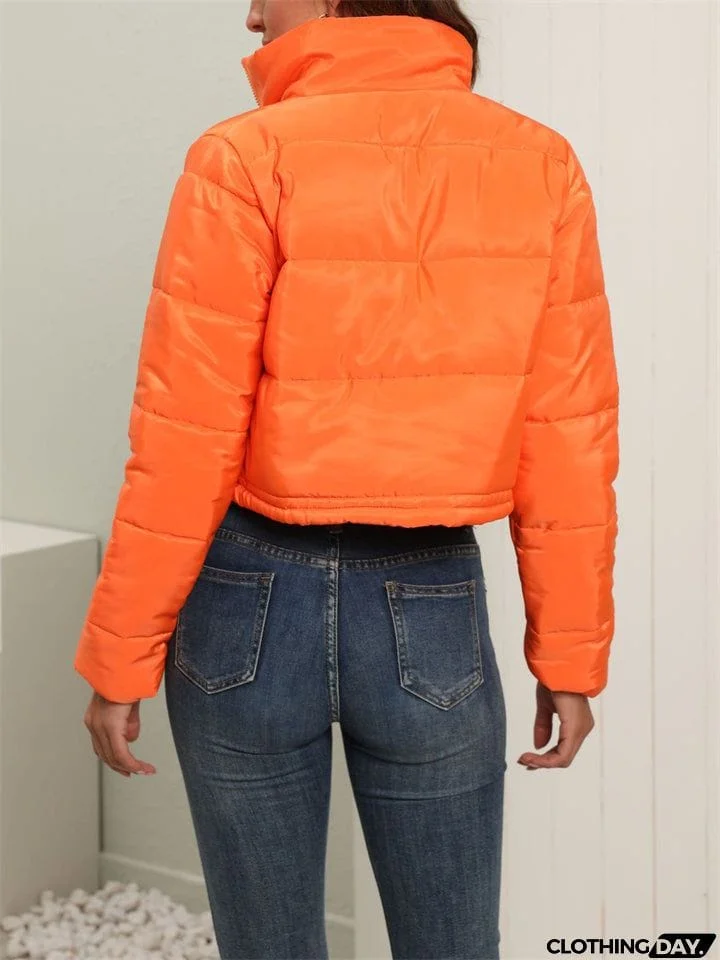 Winter Fashionable Women's Warm Crop Down Coats