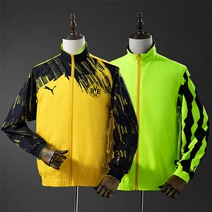 2025/2026 Dortmund Reversible Jacket Windbreaker- Green & Yellow