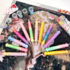 Colored Diamond Gradient Diamond Paint Drills Pen with 5 Nibs, DIY Diamond Accessories