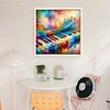 Musical Notes And Piano-11CT Stamped Cross Stitch 40*40cm