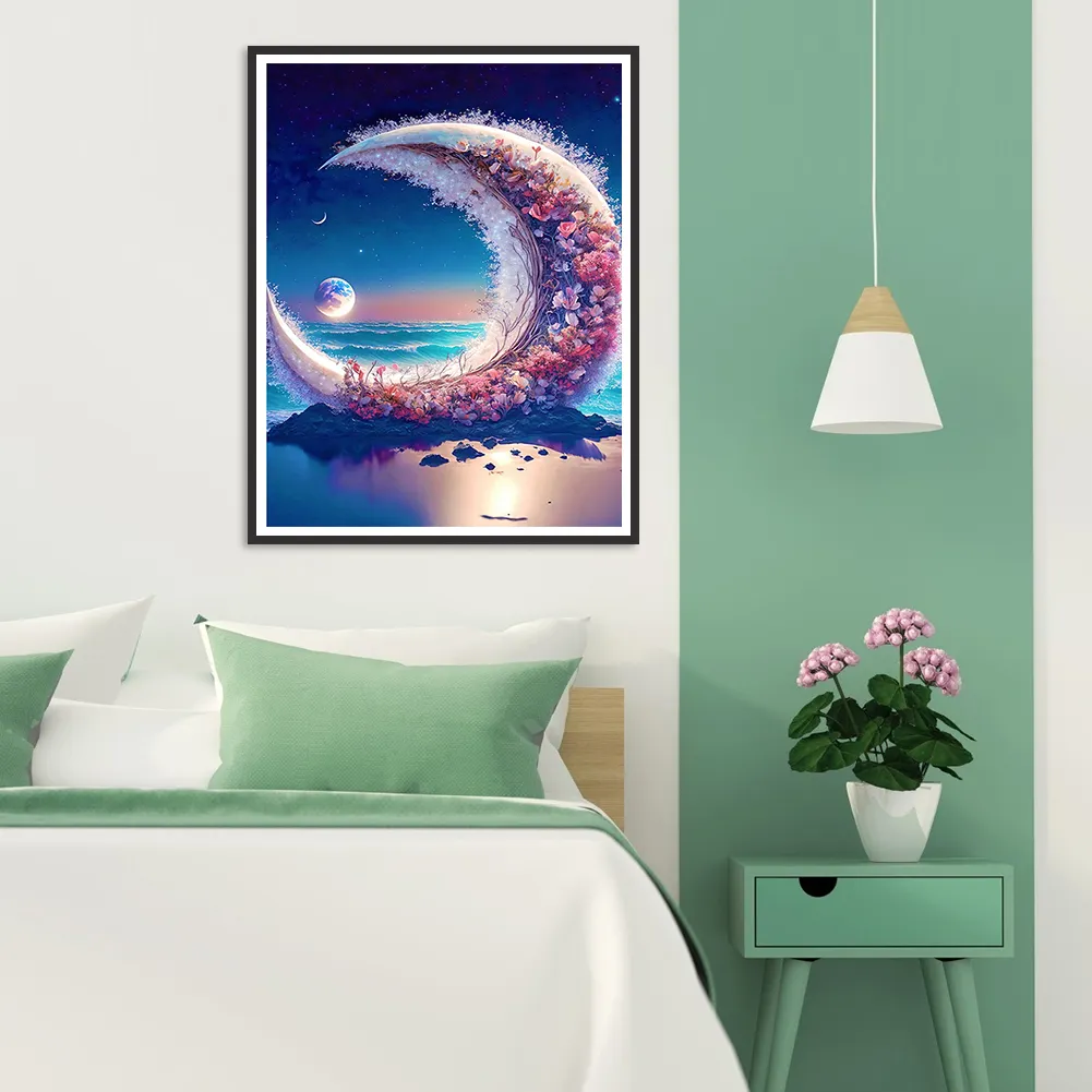 DIY Paint By Number 40*50cm - Flowers On The Sea
