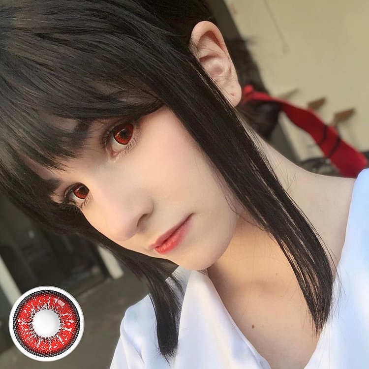 Love Words Red Halloween Contact Lenses