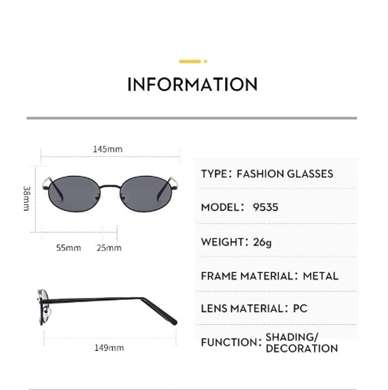 Casual Oval Ac Oval Frame Full Frame Women’s Sunglasses
