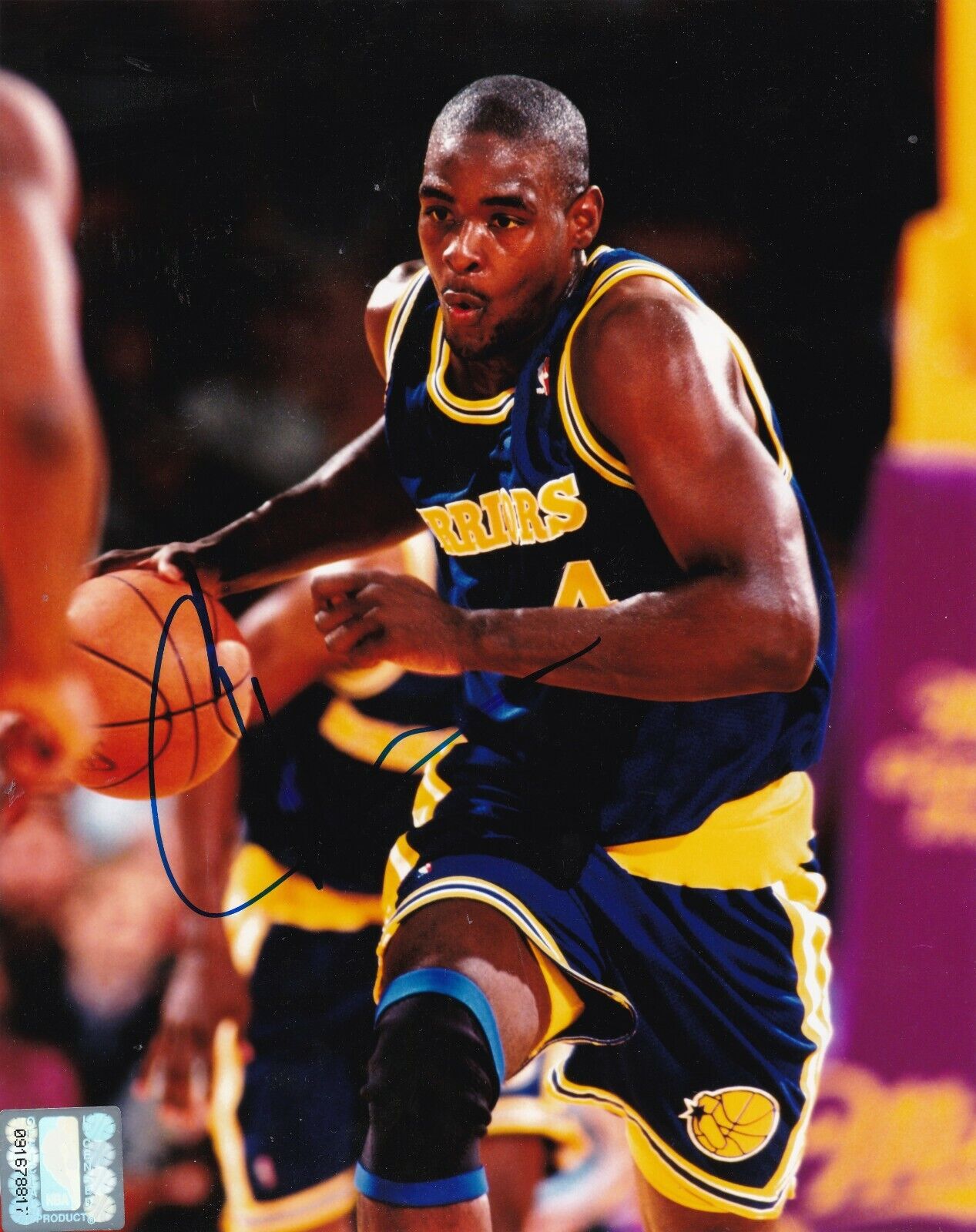 CHRIS WEBBER GOLDEN STATE WARRIORS ACTION SIGNED 8x10